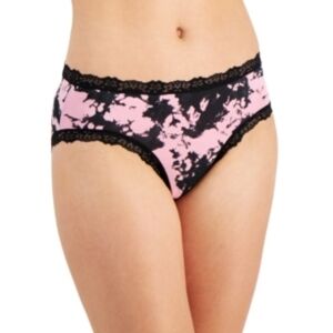 Jenni by Jennifer Moore Womens Lace Trim Hipster Underwear Tie Dye